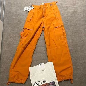Aritzia TNA Surplus Division - Cargo Pants. NWT, GD Sunstone Orange